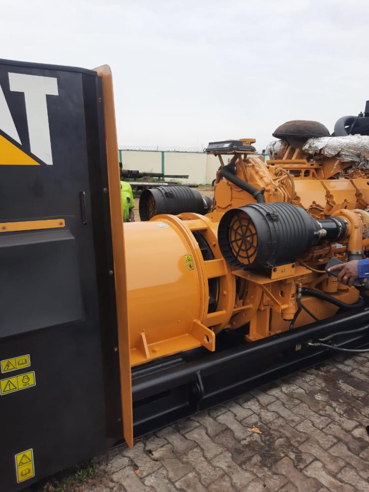 Heavy-duty generator set at a Kaizen Global yard